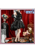 2XXT Cosplay Uma Musume Pretty Derby Curren Chan Ma Chérie of the New Moon Black Dress Cosplay Costume